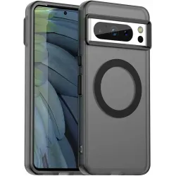 Phonesta HardFrost Back Cover Hülle mit MagSafe für Google Pixel 8 Pro - Mattschwarz
