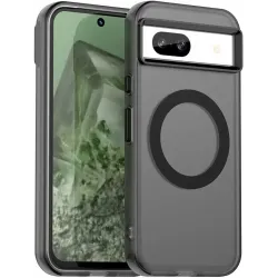 Phonesta HardFrost Back Cover Hülle mit MagSafe für Google Pixel 8a - Mattschwarz