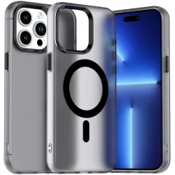 Phonesta HardFrost Back Cover Hülle mit MagSafe für Apple iPhone 14 Pro Max - Mattschwarz