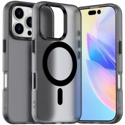 Phonesta HardFrost Back Cover Hülle mit MagSafe für Apple iPhone 16 Pro Max - Mattschwarz