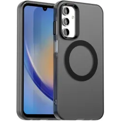 Phonesta HardFrost Back Cover Hülle mit MagSafe für Samsung Galaxy A15 4G/5G - Mattschwarz