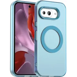 Phonesta HardFrost Back Cover Hülle mit MagSafe für Google Pixel 9a - Matt Blau