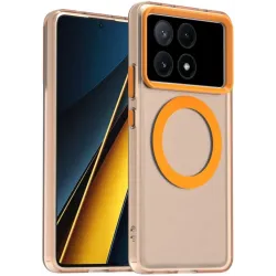 Phonesta HardFrost Back Cover Hülle mit MagSafe für Xiaomi Poco X6 Pro - Matt Orange