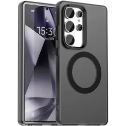 Phonesta HardFrost Back Cover Hülle mit MagSafe für Samsung Galaxy S25 Ultra - Mattschwarz