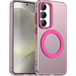 Phonesta HardFrost Back Cover Hülle mit MagSafe für Samsung Galaxy S25/S24 - Mattrosa