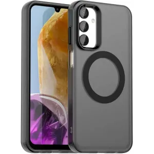 Phonesta HardFrost Back Cover Hülle mit MagSafe für Samsung Galaxy M55 - Mattschwarz