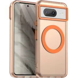 Phonesta HardFrost Back Cover Hülle mit MagSafe für Google Pixel 8 - Matt Orange