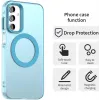 Phonesta HardFrost Back Cover Hülle mit MagSafe für Samsung Galaxy A15 4G/5G - Matt Blau 3