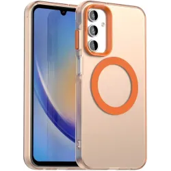 Phonesta HardFrost Back Cover Hülle mit MagSafe für Samsung Galaxy A15 4G/5G - Matt Orange