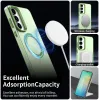 Phonesta HardFrost Back Cover Hülle mit MagSafe für Samsung Galaxy S25 FE - Matt Grün 2