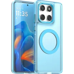 Phonesta HardFrost Back Cover Hülle mit MagSafe für Motorola Edge 60 / Edge 60 Fusion - Matt Blau