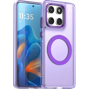 Phonesta HardFrost Back Cover Hülle mit MagSafe für Motorola Edge 60 / Edge 60 Fusion - Matt Lila