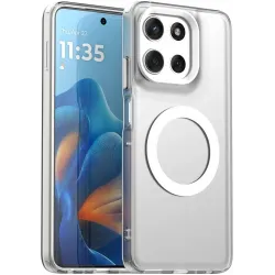 Phonesta HardFrost Back Cover Hülle mit MagSafe für Motorola Moto G56 - Matt Weiß