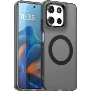 Phonesta HardFrost Back Cover Hülle mit MagSafe für Motorola Moto G56 - Mattschwarz