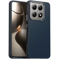 Phonesta IMD Carbon Fiber Back Cover Hülle für Xiaomi 14T - Dunkelblau