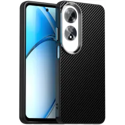 Phonesta IMD Carbon Fiber Back Cover Hülle für Oppo A60 - Schwarz