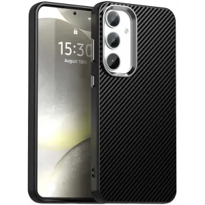 Phonesta IMD Carbon Fiber Back Cover Hülle für Samsung Galaxy S25 Plus/S24 Plus - Schwarz