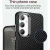 Phonesta IMD Carbon Fiber Back Cover Hülle für Samsung Galaxy S25 Plus/S24 Plus - Schwarz 5