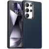 Phonesta IMD Carbon Fiber Back Cover Hülle für Samsung Galaxy S25 Ultra - Dunkelblau