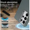 Phonesta IMD Carbon Fiber Back Cover Hülle für Samsung Galaxy S25 Ultra - Grau 3