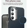 Phonesta IMD Carbon Fiber Back Cover Hülle für Samsung Galaxy S25/S24 - Dunkelblau 5