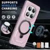 Phonesta IronLock Back Cover Hülle Ring und MagSafe für Xiaomi Redmi Note 14 Pro 4G/5G/14 Pro Plus / Xiaomi Poco X7 - Rosa 2