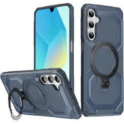 Phonesta IronLock Back Cover Hülle Ring und MagSafe für Samsung Galaxy A17/A16/A26 - Blau