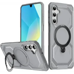 Phonesta IronLock Back Cover Hülle Ring und MagSafe für Samsung Galaxy A17/A16/A26 - Grau