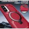 Phonesta IronLock Back Cover Hülle Ring und MagSafe für Samsung Galaxy A36/A56 - Rot 5
