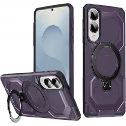 Phonesta IronLock Back Cover Hülle Ring und MagSafe für Samsung Galaxy S25 Edge - Lila