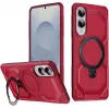 Phonesta IronLock Back Cover Hülle Ring und MagSafe für Samsung Galaxy S25 Edge - Rot