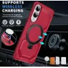 Phonesta IronLock Back Cover Hülle Ring und MagSafe für Samsung Galaxy S25 Edge - Rot 2