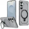 Phonesta IronLock Back Cover Hülle Ring und MagSafe für Samsung Galaxy S25 Plus/S24 Plus - Grau
