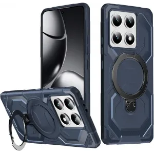 Phonesta IronLock Back Cover Hülle Ring und MagSafe für Xiaomi 14T - Blau