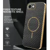 Phonesta Luxury Carbon Fiber Back Cover Hülle mit MagSafe für Apple iPhone 17e/16e - Schwarz 2