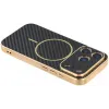 Phonesta Luxury Carbon Fiber Back Cover Hülle mit MagSafe für Apple iPhone 17 Pro - Schwarz 4