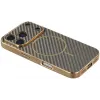 Phonesta Luxury Carbon Fiber Back Cover Hülle mit MagSafe für Apple iPhone 17 Pro Max - Braun 3