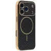Phonesta Luxury Carbon Fiber Back Cover Hülle mit MagSafe für Apple iPhone 17 Pro Max - Schwarz 0