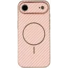 Phonesta Luxury Carbon Fiber Back Cover Hülle mit MagSafe für Apple iPhone Air - Rosa 2