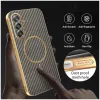 Phonesta Luxury Carbon Fiber Back Cover Hülle mit MagSafe für Samsung Galaxy A17/A26 - Braun 6