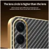Phonesta Luxury Carbon Fiber Back Cover Hülle mit MagSafe für Samsung Galaxy S25 Edge - Schwarz 7