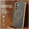 Phonesta Luxury Carbon Fiber Back Cover Hülle mit MagSafe für Samsung Galaxy S25 FE - Braun 1
