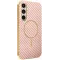 Phonesta Luxury Carbon Fiber Back Cover Hülle mit MagSafe für Samsung Galaxy S25 FE - Rosa