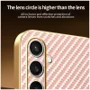 Phonesta Luxury Carbon Fiber Back Cover Hülle mit MagSafe für Samsung Galaxy S25 FE - Rosa 7