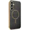 Phonesta Luxury Carbon Fiber Back Cover Hülle mit MagSafe für Samsung Galaxy S25 FE - Schwarz