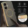 Phonesta Luxury Carbon Fiber Back Cover Hülle mit MagSafe für Xiaomi Poco F7 - Braun 7