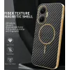 Phonesta Luxury Carbon Fiber Back Cover Hülle mit MagSafe für Xiaomi Poco F7 - Schwarz 1