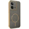 Phonesta Luxury Carbon Fiber Back Cover Hülle mit MagSafe für Xiaomi Redmi 15C / Xiaomi Poco C85 - Braun 0
