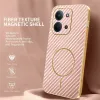 Phonesta Luxury Carbon Fiber Back Cover Hülle mit MagSafe für Xiaomi Redmi 15C / Xiaomi Poco C85 - Rosa 2