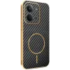 Phonesta Luxury Carbon Fiber Back Cover Hülle mit MagSafe für Xiaomi Redmi 15C / Xiaomi Poco C85 - Schwarz 0